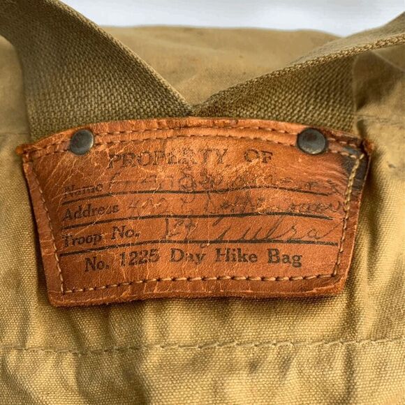 Boy Scouts of America National Council No.1225 Day Hike Bag Canvas Diamond Brand - Picture 4 of 4